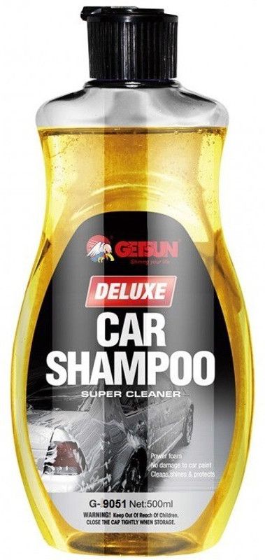 GETSUN Auto Deluxe Shampoo - Super Cleaner - Power Foam Car Washing Liquid - With Lemon Fragrance - G-9051 Liquid Vehicle Glass Cleaner  (500 ml)