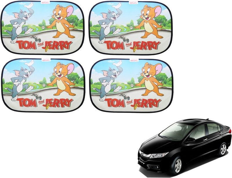 AUTYLE Side Window, Rear Window Sun Shade For Honda City  (Multicolor)