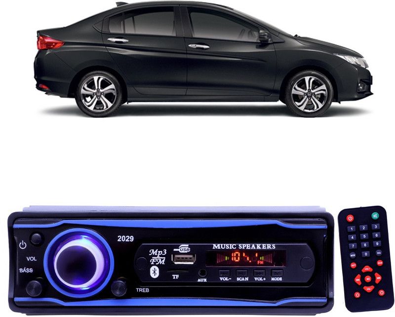 EverLand Blue 2029 USB/AUX/SD/BLUETOOTH/FM/MP3 BOOM MASTER STANDARD- E 155 Car Stereo  (Single Din)