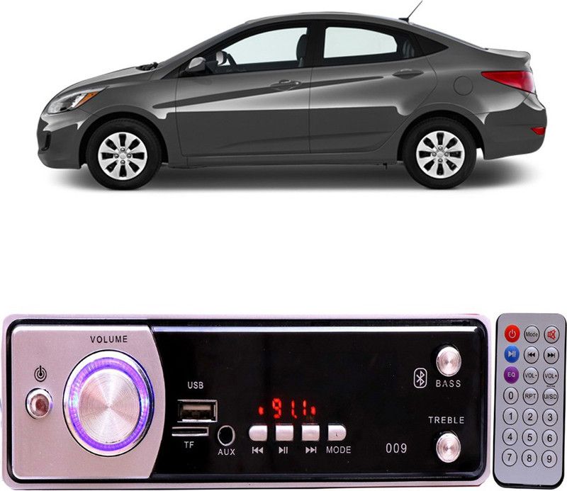 Bluedrum Silver009 BLUETOOTH/USB/SD/AUX/FM/MP3 Car Stereo ( Single Din) B-170 Car Stereo  (Single Din)