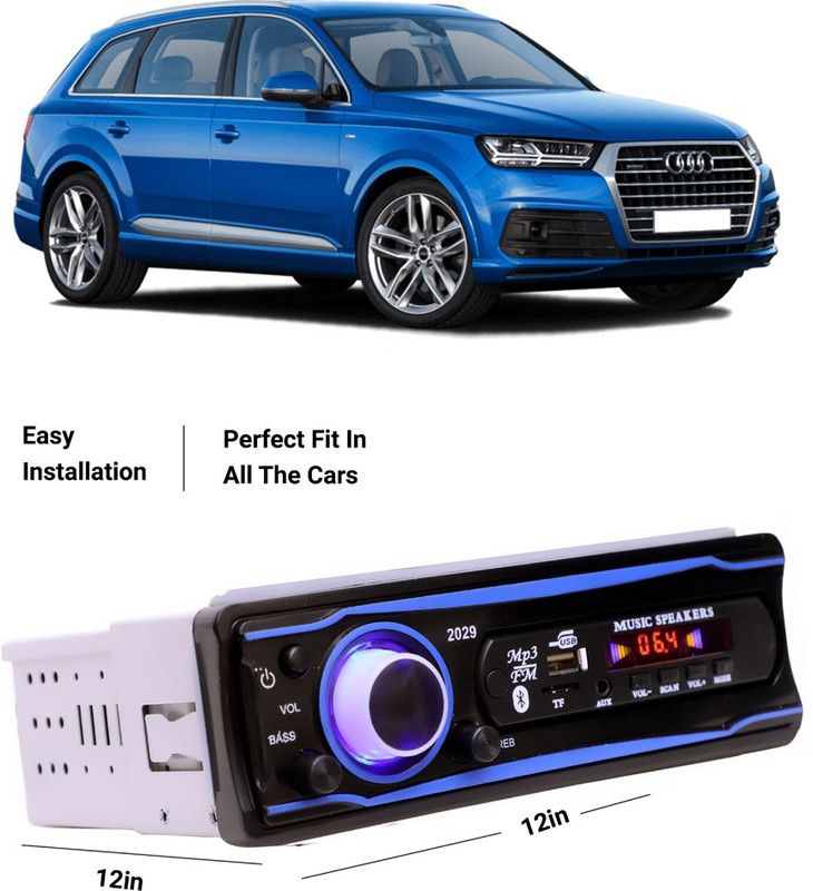 EverLand Blue Stereo-999 BLUETOOTH/USB/SD/AUX/FM/MP3 (BLUE & Black)-0-18 Car Stereo  (Single Din)