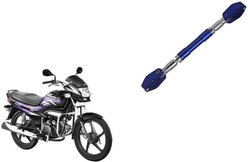 AutoVHPR Her Super Splend Blue Handle Bar Reduces Vibrations Handle Bar  (Blue, Silver)
