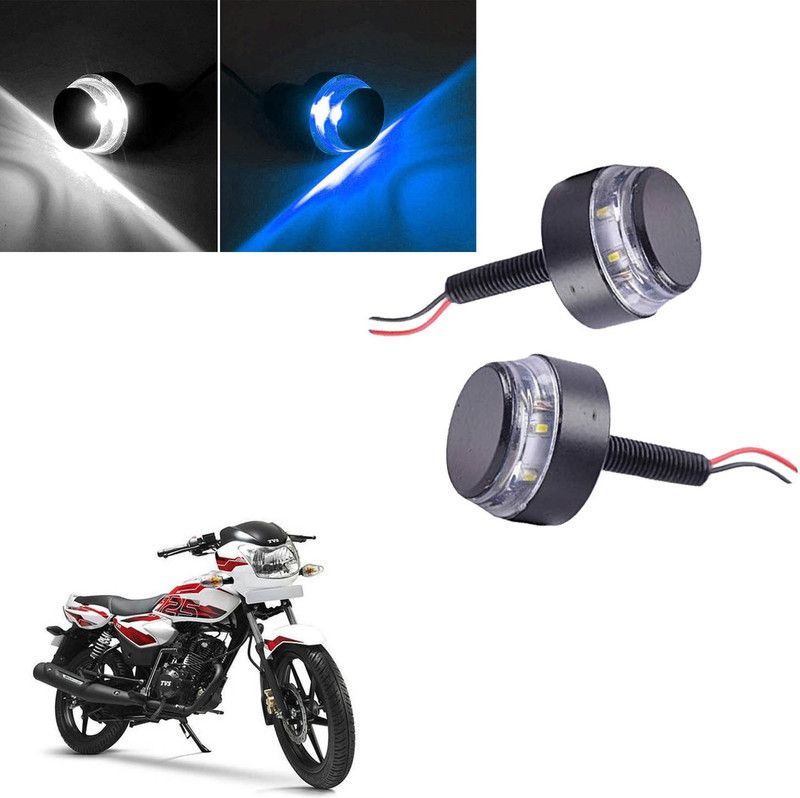 Vagary Motorcycle/Bike Handlebar for All Bike Universal Bar End Turn Signal Grip 0208 Indicator Light, Fog Lamp, Side Marker Motorbike LED for TVS (12 V, 2 W)  (Universal For Bike, Pack of 2)