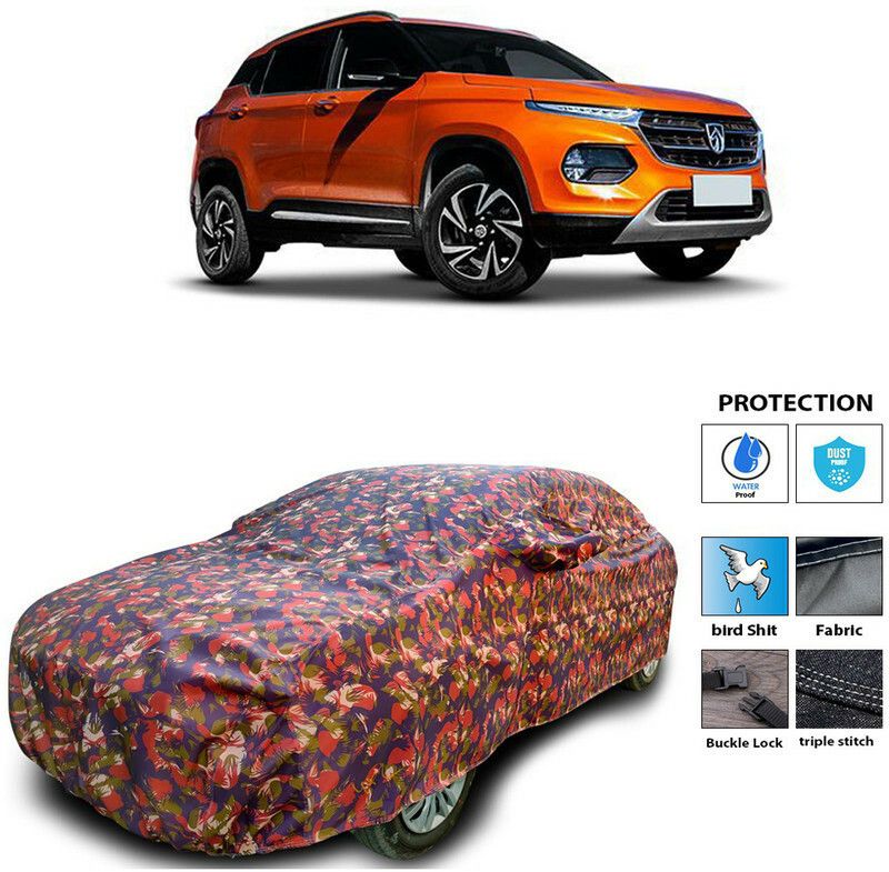 Genipap Car Cover For MG Baojun (With Mirror Pockets)  (Multicolor)