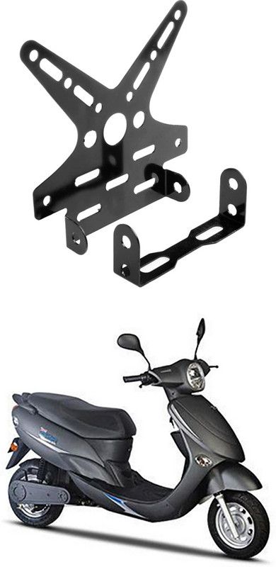 divis Bike License Number Plate Frame Holder Tail Tidy (Black) Bike Number Plate Pp-24 Bike Number Plate  (Aluminium 7 cm x 15 cm)