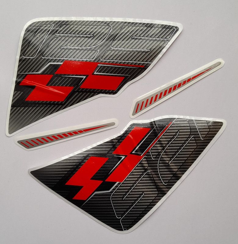 HRBull Sticker & Decal for Bike  (Red, Multicolor)