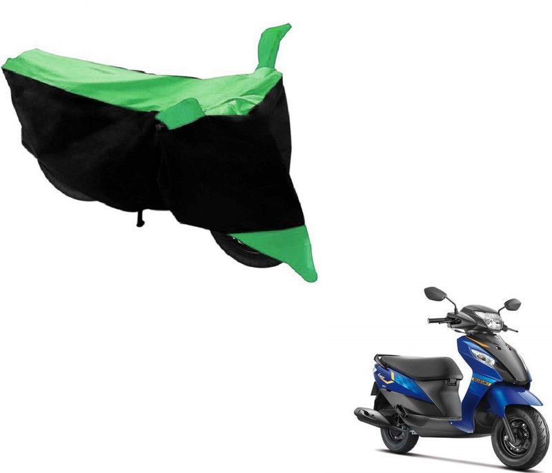 AUTYLE Two Wheeler Cover for Suzuki  (Let's, Black, Green)