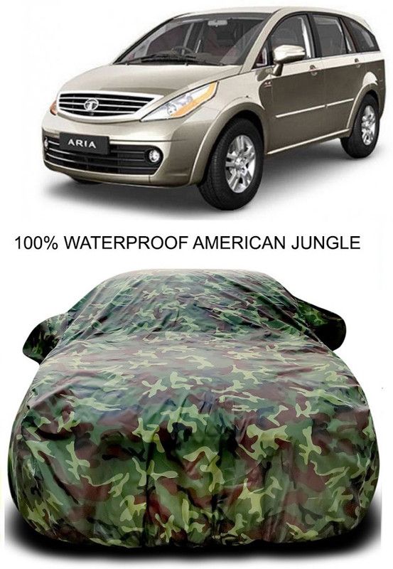 Furious3D Car Cover For Tata Aria (With Mirror Pockets)  (Multicolor)