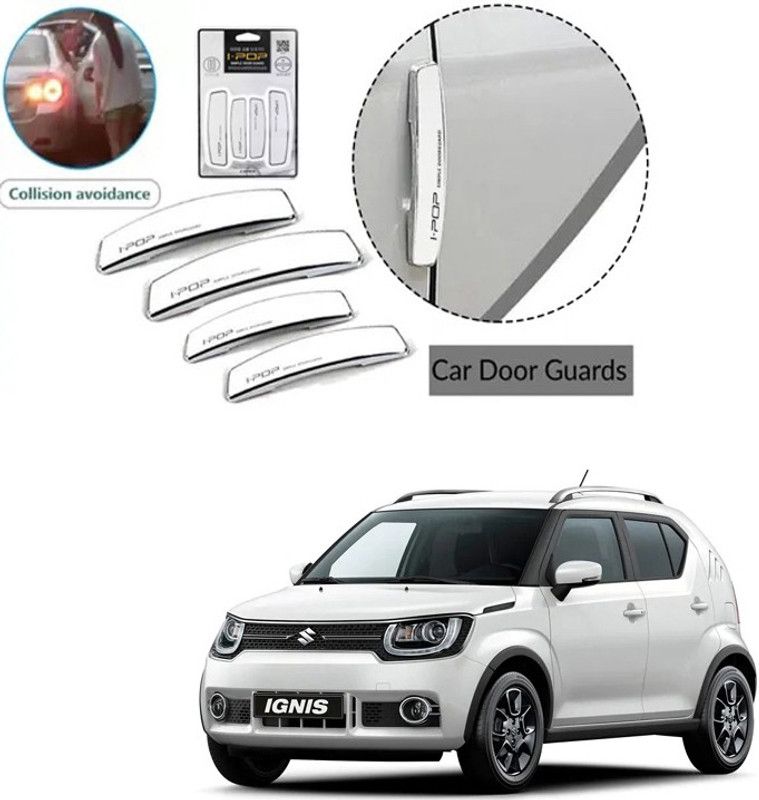 Etradezone Plastic Car Door Guard  (White, Pack of 4, Maruti, Universal For Car)