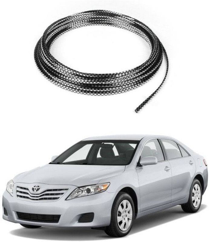 PRTEK Plastic Car Door Guard  (Silver, Black, Pack of 1 X BEADING ROLL, Toyota, Camry)