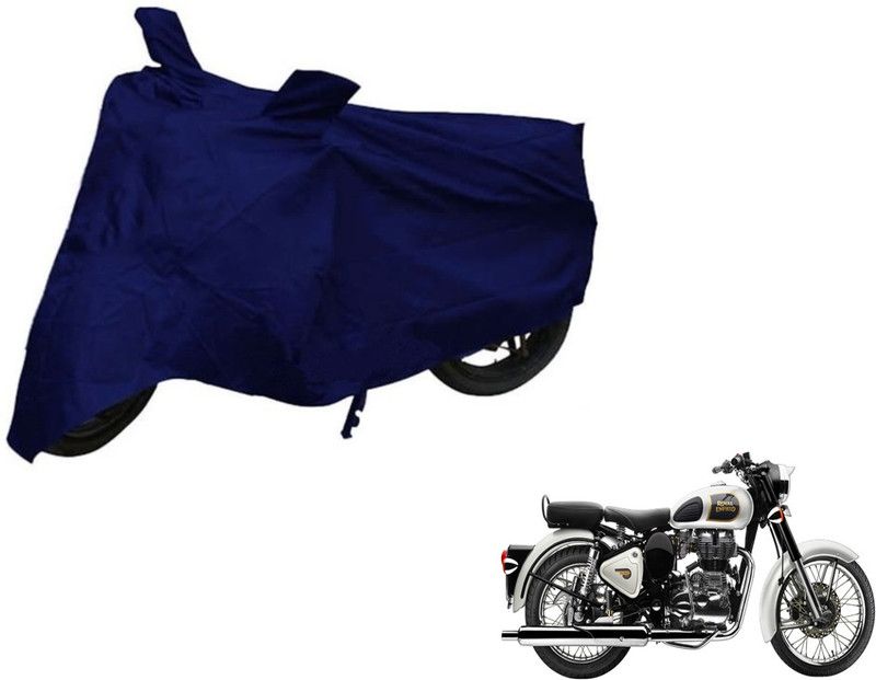 TGP GROUP Waterproof Two Wheeler Cover for Royal Enfield  (Classic 350, Blue)