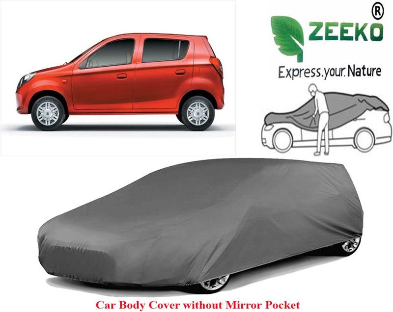 zeeko Car Cover For Maruti Alto 800 STD Opt Petrol (Without Mirror Pockets)  (Grey)