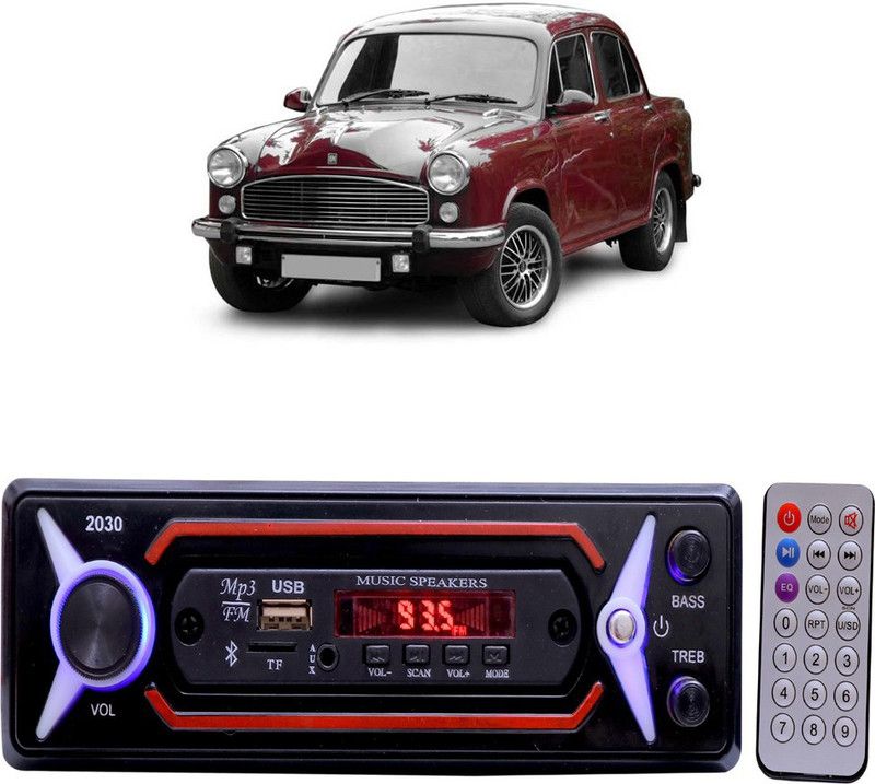 JBRIDERZ JB-2030 Red BLUETOOTH/USB/SD/AUX/FM/MP3 Car Stereo ( Single Din) E-142 Car Stereo  (Single Din)