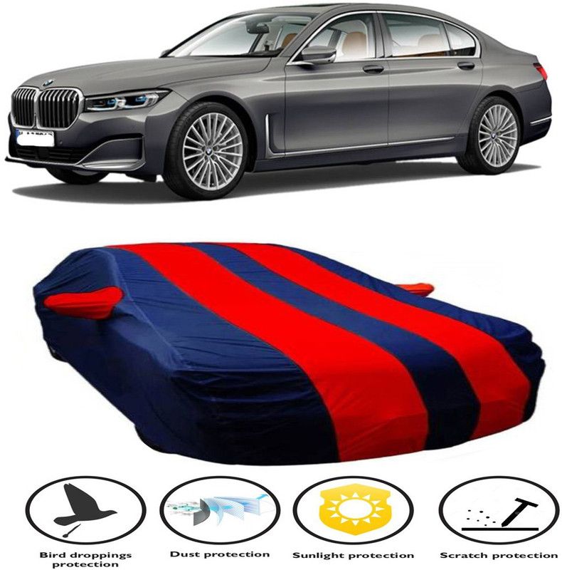Ascension Car Cover For BMW 7 Series (With Mirror Pockets)  (Red, Blue)