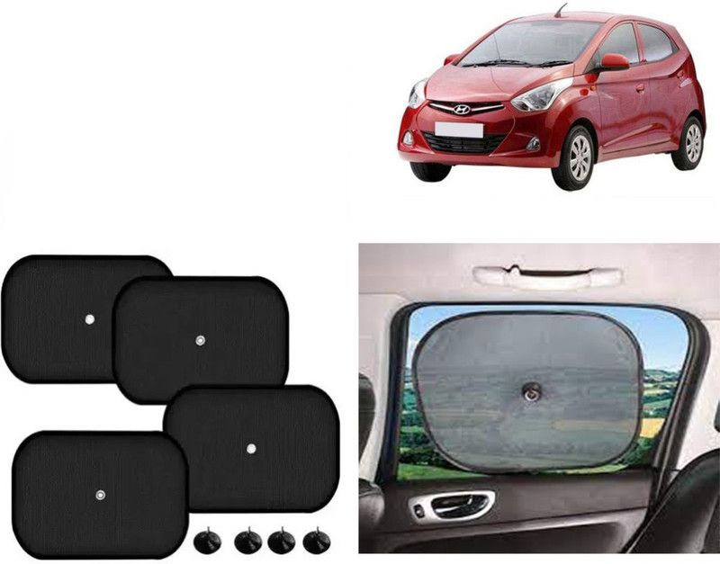 FINCOSTA Side Window Sun Shade For Hyundai Eon  (Black)
