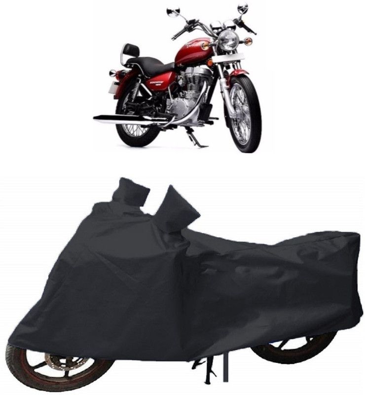 ABORDABLE Waterproof Two Wheeler Cover for Royal Enfield  (Twin spark, Black)