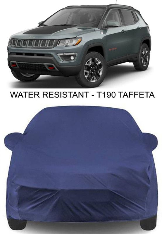 AUTOGARH Car Cover For Jeep Jeep (With Mirror Pockets)  (Blue)
