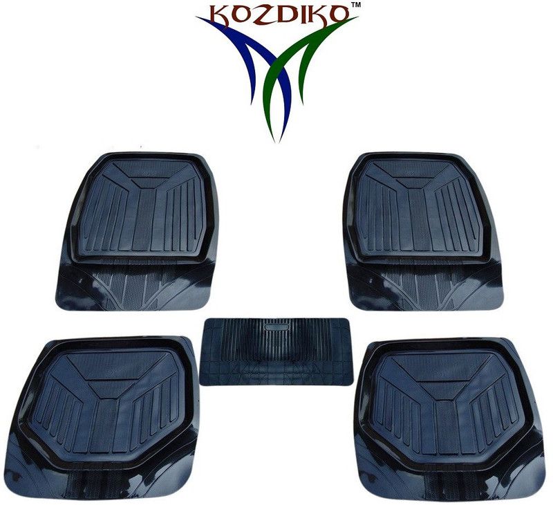 KOZDIKO PVC (Polyvinyl Chloride), Rubber Standard Mat For Hyundai Eon  (Black)