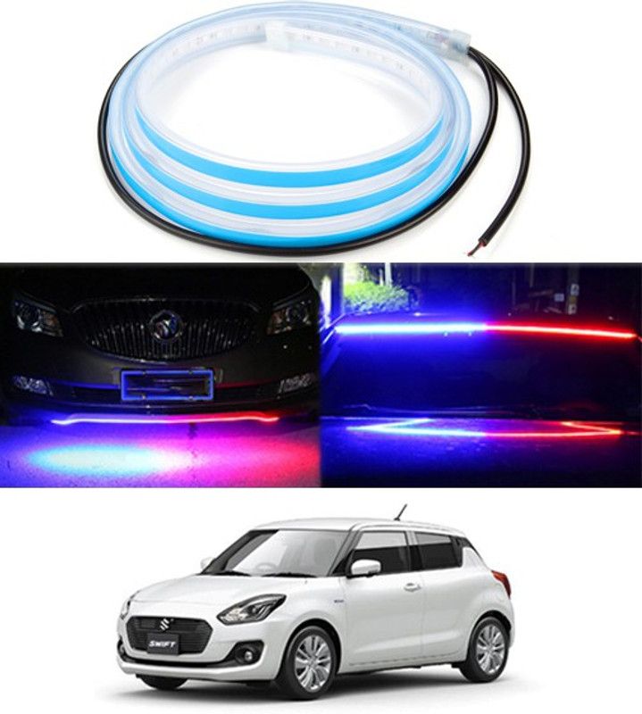 RKPSP 120cm LED Strip Flexible Police Light Car Hood/Trunk/DashboardFor Swift Dash Light Car, Van LED for Maruti Suzuki (12 V, 12 W)  (Universal For Car, Pack of 1)