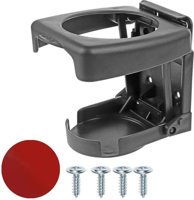 Favoto Plastic Folding Car Truck Drink Cup Can Bottle Holder Stand Car Bottle Holder  (Plastic)