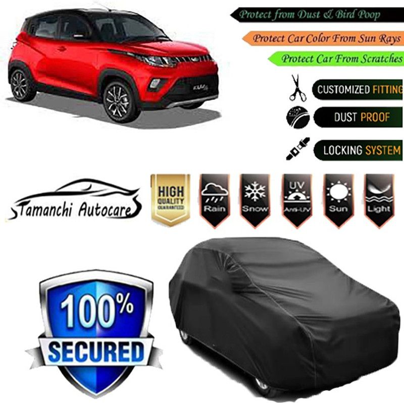 Tamanchi Autocare Car Cover For Mahindra KUV100  (Black)
