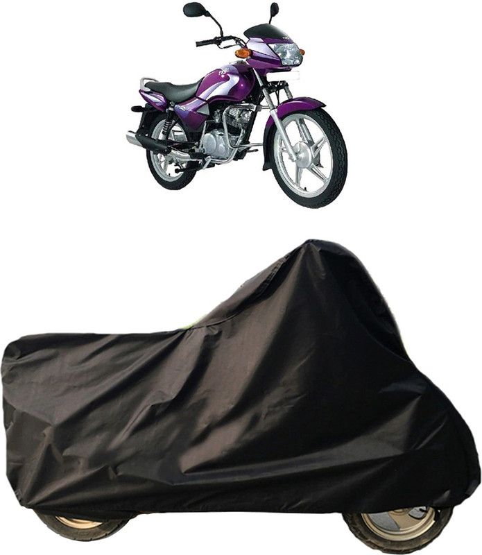 ACTOVISH Two Wheeler Cover for TVS  (Star City, Black)
