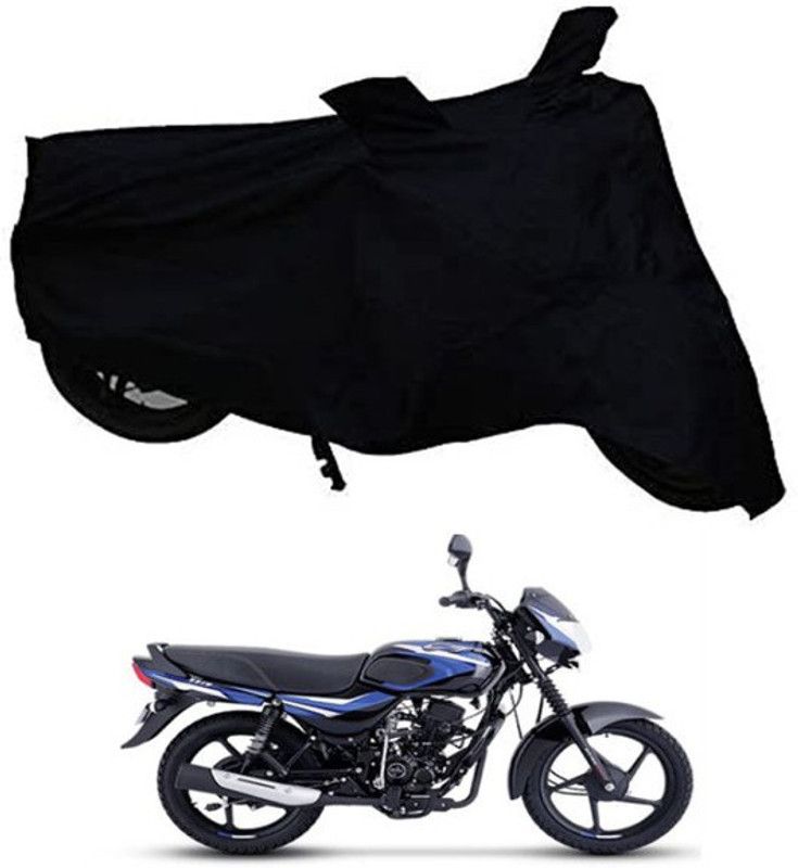 Marker Two Wheeler Cover for Bajaj  (CT110, Black)