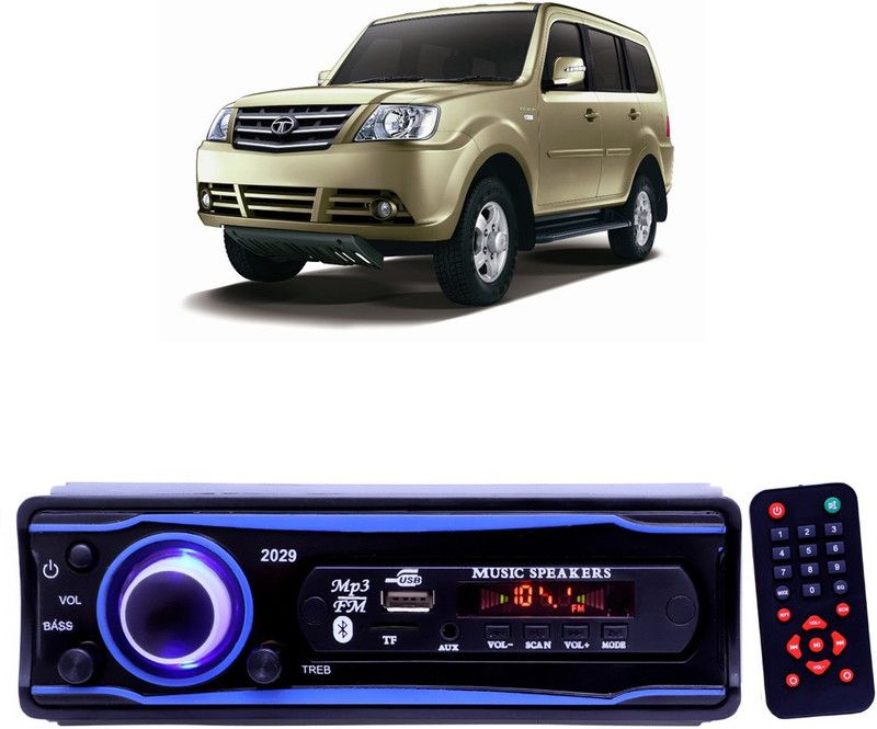 YUNEIK Blue Stereo-999 BLUETOOTH/USB/SD/AUX/FM/MP3 (BLUE & Black)Y-547 Car Stereo  (Single Din)