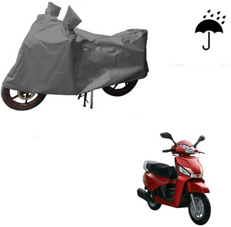 THE REAL ARV Waterproof Two Wheeler Cover for Mahindra  (Gusto, Grey)