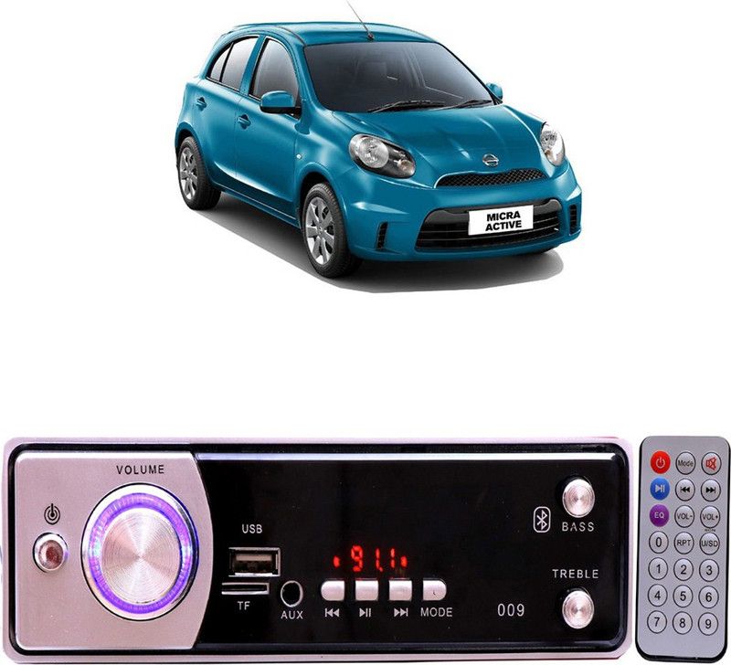 Bluedrum Silver009 BLUETOOTH/USB/SD/AUX/FM/MP3 Car Stereo ( Single Din) B-443 Car Stereo  (Single Din)
