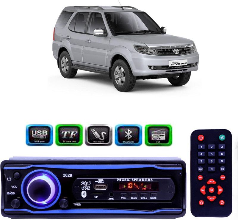 Genipap STEREO-999 BLUETOOTH/USB/SD/AUX/FM/MP3 (BLUE & Black)-542 Car Stereo  (Single Din)
