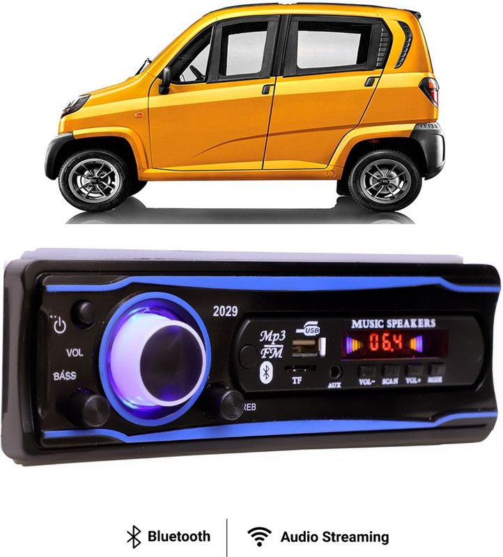 Purpleheart Blue Stereo-999 BLUETOOTH/USB/SD/AUX/FM/MP3 (BLUE & Black)P-035 Car Stereo  (Single Din)