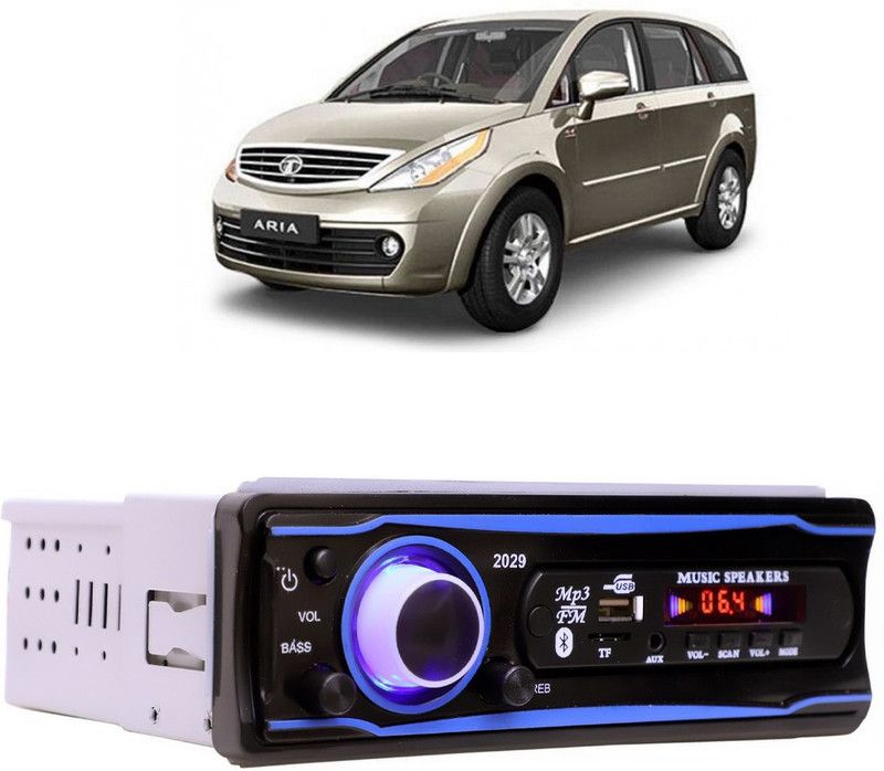 Bluedrum Blue Stereo-999 BLUETOOTH/USB/SD/AUX/FM/MP3 (BLUE & Black)-509 Car Stereo  (Single Din)