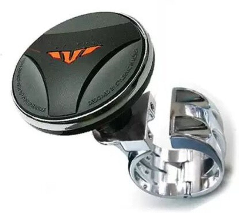 ANAYA G Plastic, Metal Car Steering Knob  (Black, Silver)
