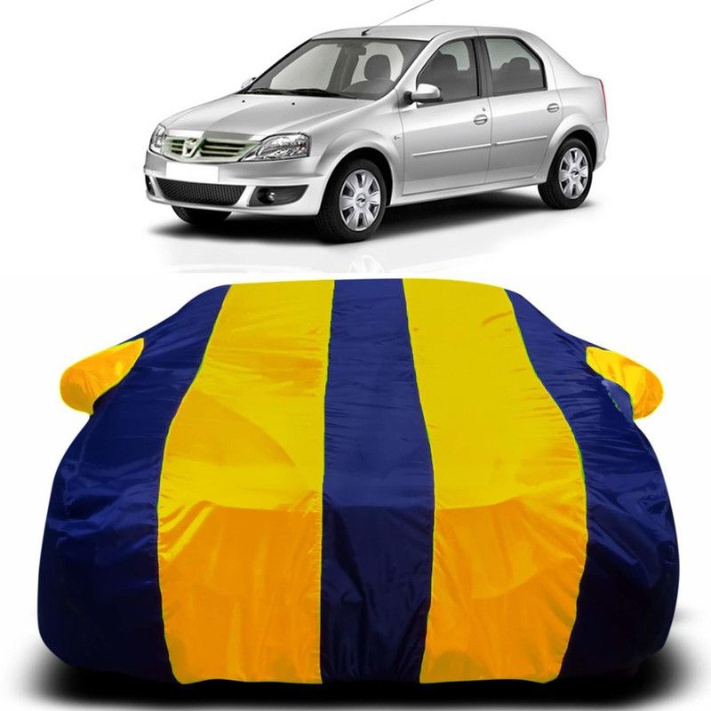 Ascension Car Cover For Mahindra Verito (With Mirror Pockets)  (Yellow, Blue)