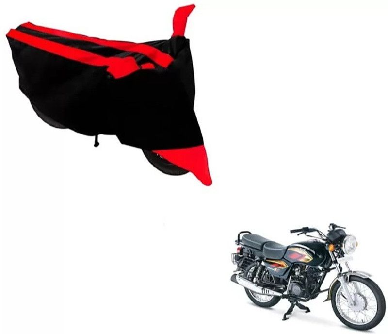 ELECTRIBLES Two Wheeler Cover for Yamaha  (Ray, Black, Red)