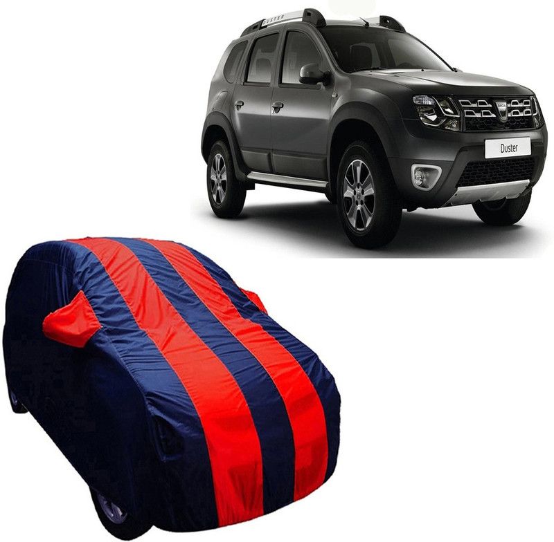 ABS AUTO TREND Car Cover For Renault Duster (With Mirror Pockets)  (Blue, Red)