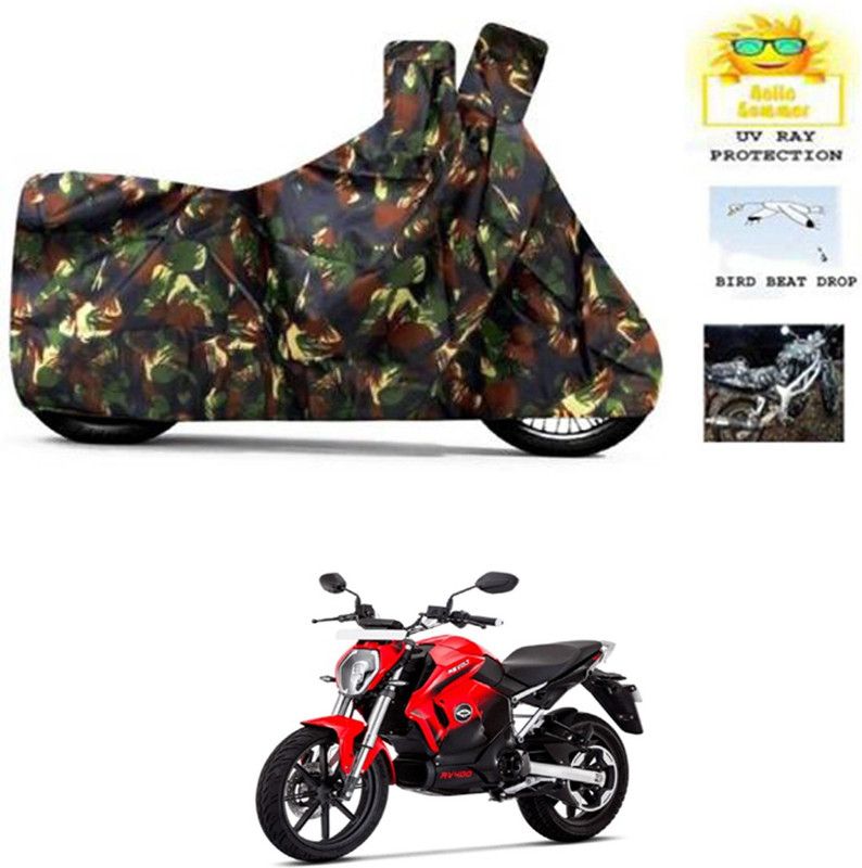 RONISH Waterproof Two Wheeler Cover for Revolt  (RV 300, Multicolor)