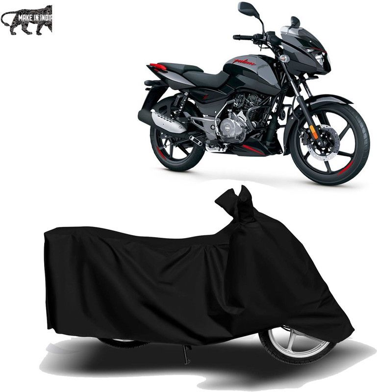 MOTOGENIX Two Wheeler Cover for Bajaj  (Pulsar 125, Black)