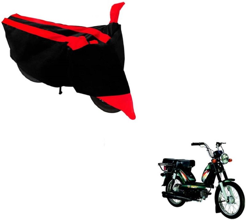 Flipkart SmartBuy Two Wheeler Cover for TVS  (Heavy Duty Super XL, Black, Red)