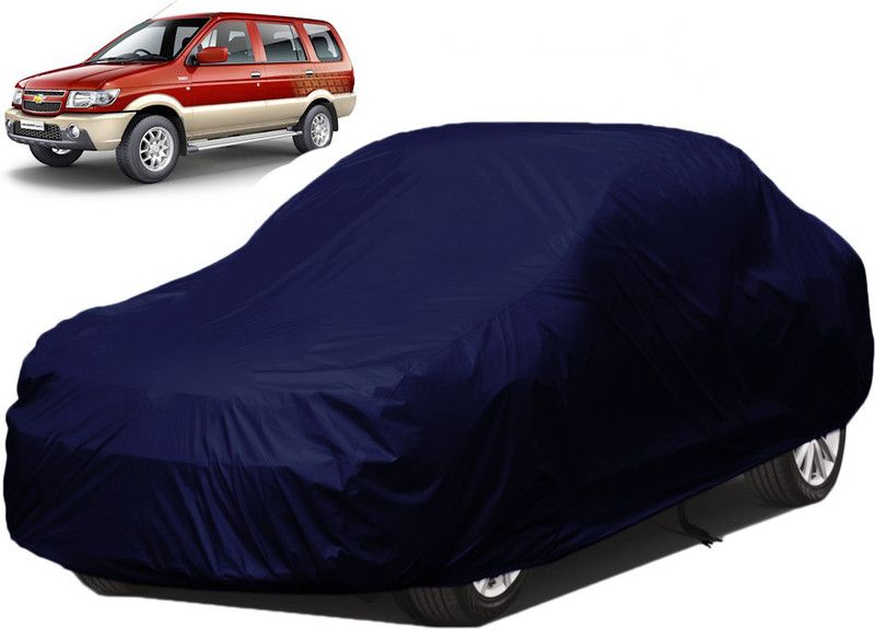 QualityBeast Car Cover For Chevrolet Tavera (Without Mirror Pockets)  (Blue)