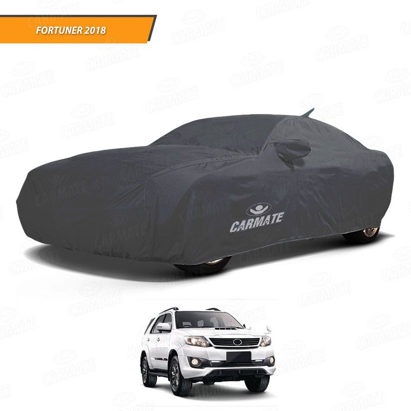 CARMATE Car Cover For Toyota Fortuner 4x4 AT (With Mirror Pockets)  (Grey, For 2018 Models)