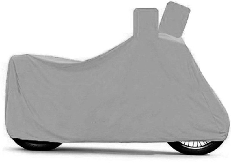 GoldRich Two Wheeler Cover for TVS  (Max 4R, Silver)