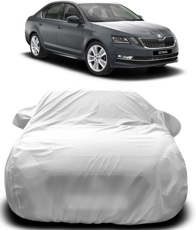 AutoBurn Car Cover For Skoda New Octavia (With Mirror Pockets)  (Silver)