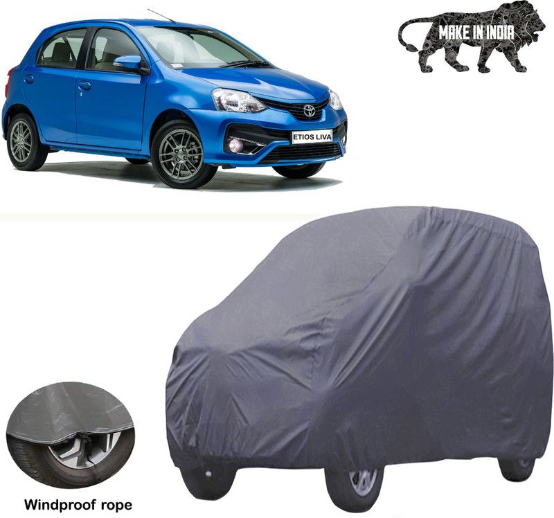 Autoinnovation Car Cover For Toyota Etios Liva (Without Mirror Pockets)  (Grey)