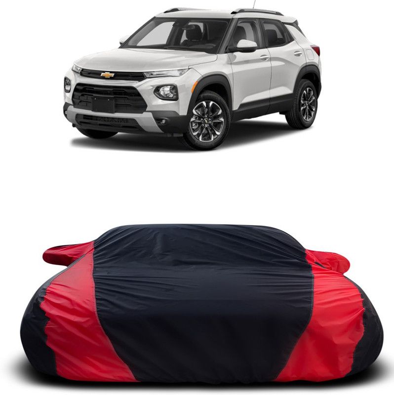 Ascension Car Cover For Chevrolet Trailblazer (With Mirror Pockets)  (Black, Red)