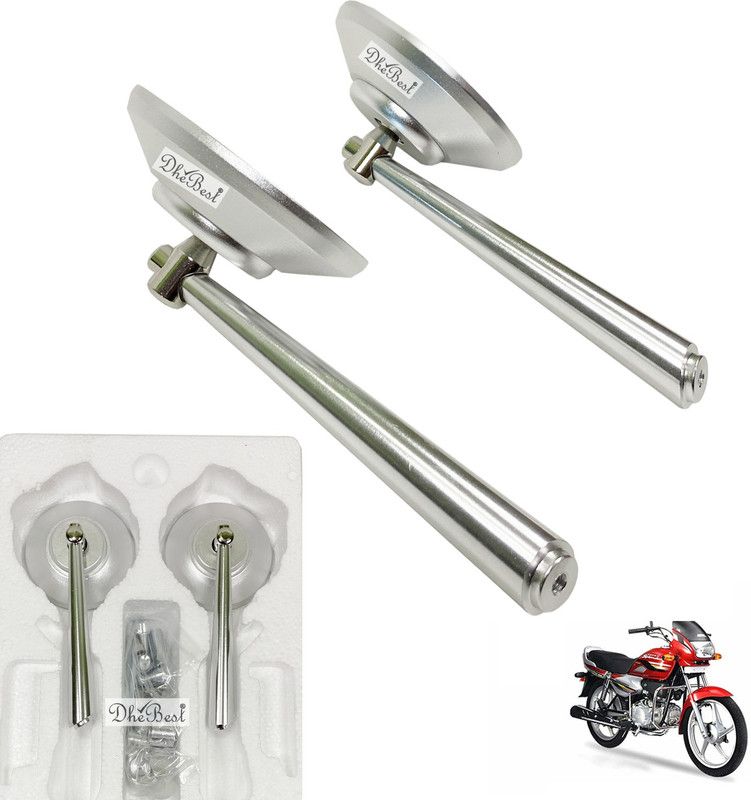 Dhe Best Manual Rear View Mirror For Hero Super Splendor  (Right, Left)