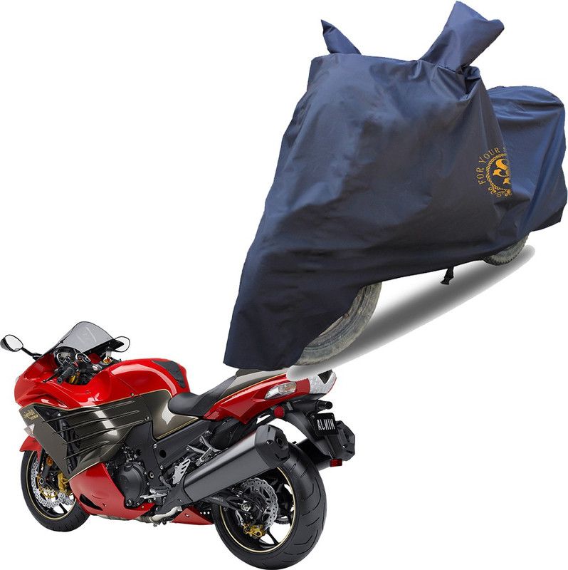 SS FOR YOUR SMART NEEDS Waterproof Two Wheeler Cover for Kawasaki  (Ninja ZX 14R, Blue)