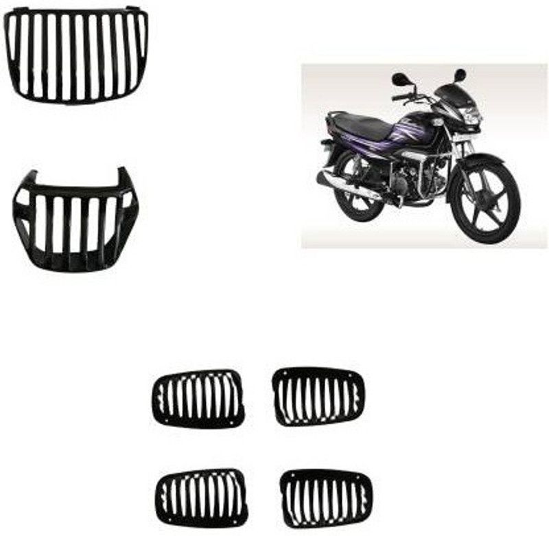 SRPHERE FULL KIT GRILL Super splendor set of 6 Complete Grills Bike Headlight Grill Bike Headlight Grill  (Black)