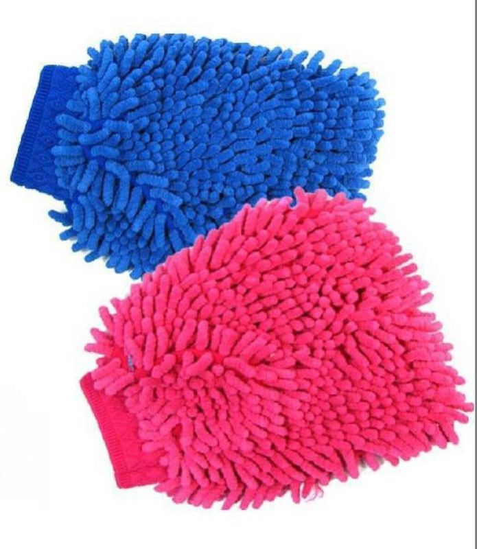 Gentle e kart Microfiber Vehicle Washing Sponge  (Pack Of 2)